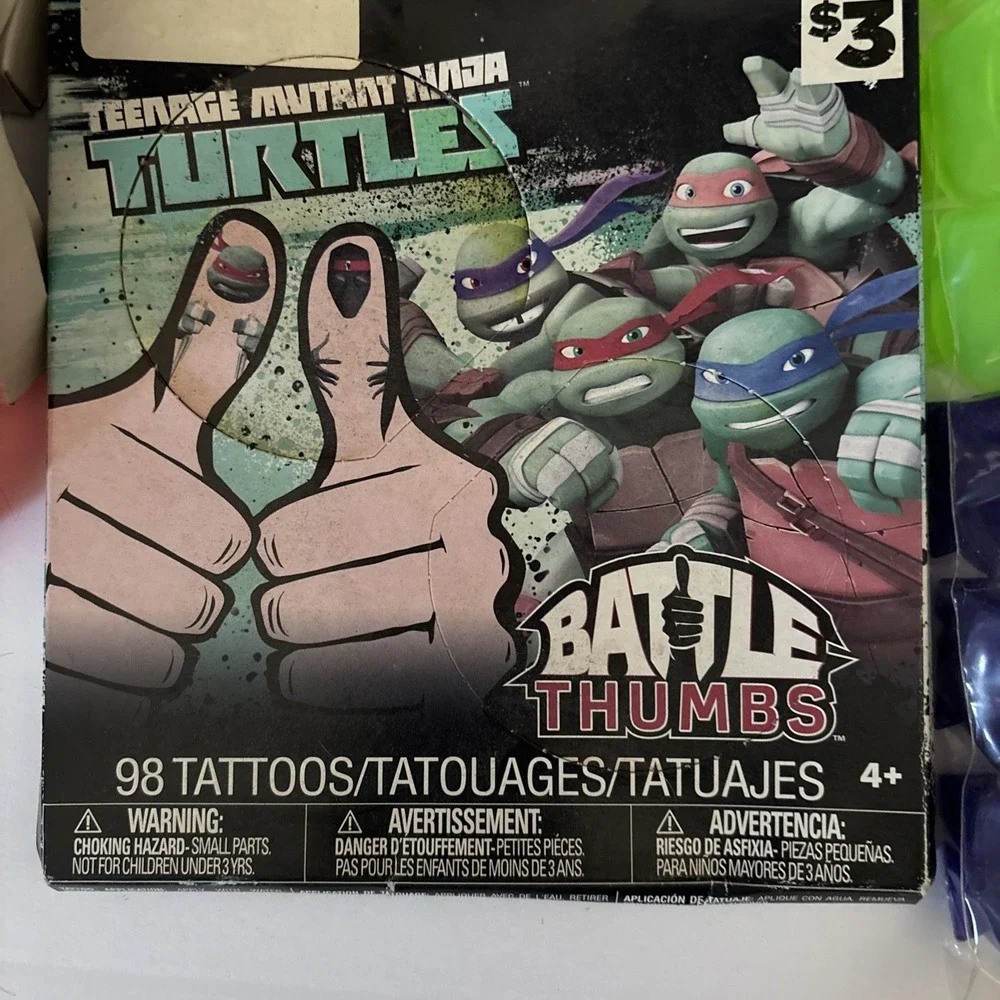 Teenage Mutant Ninja Turtles‎ Party Decorations Pizza Disc, Glasses, Tattoos